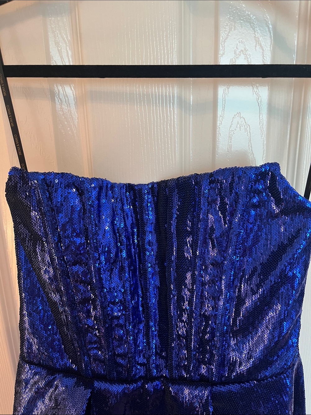 NWT Bronx & Banco Maraya Indigo Sequin Midi Corset Dress - Picture 4 of 16